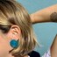 Mother Earth Pachamama Studs - Glitter Deep Green