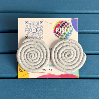 Mother Earth Pachamama Studs - Granite