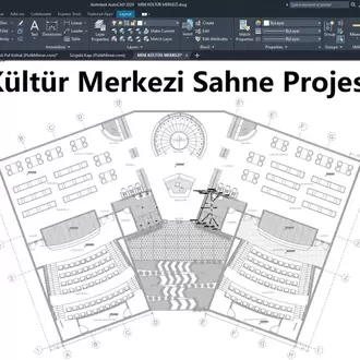 Kültür Merkezi Sahne Projesi (DWG)