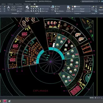 Dairesel Ana Okulu Projesi (DWG İndir)