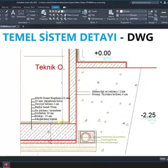 1/20 Ölçek Cephe Sistem Detayı – PDF Çizim Seti (DWG İNDİR)
