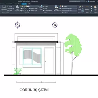 Güvenlik Kulübesi Projesi – DWG Çizim Seti