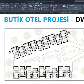 Butik Otel Projesi (DWG İNDİR)