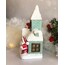 Mint Yeşili Noel Baba ve Kardan Adamlı Christmas Ev
