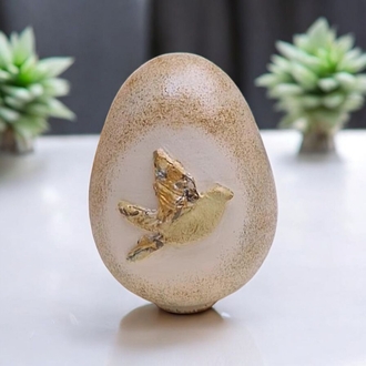 Kuş Figürlü Seramik Yumurta 7 cm
