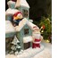 Mint Yeşili Noel Baba ve Kardan Adamlı Christmas Ev