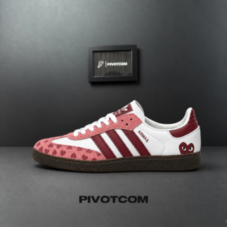 Adidas Samba x Comme des Garçons Play “White/Pink“