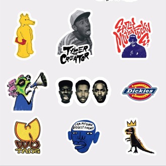 Hip Hop Culture ve Streetwear 14’lü Sticker Koleksiyonu