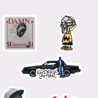 Hip Hop Culture ve Streetwear 14’lü Sticker Koleksiyonu