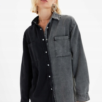 ÇİFT RENK OVERSIZE GÖMLEK