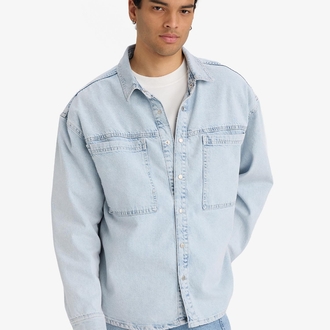 ERKEK  DENIM GÖMLEK
