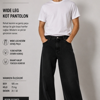 UNISEX WIDE LEG BAGY 333