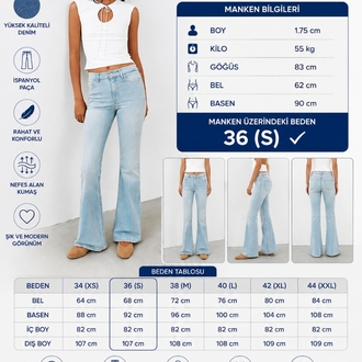 FLARE SUPER LIKRALI BAYAN JEAN869