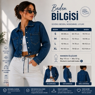 BAYAN DENİM CEKET