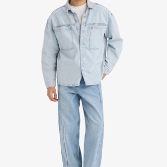 ERKEK  DENIM GÖMLEK