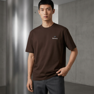 BR Metal Logolu Premium Oysho Kumaş T-Shirt