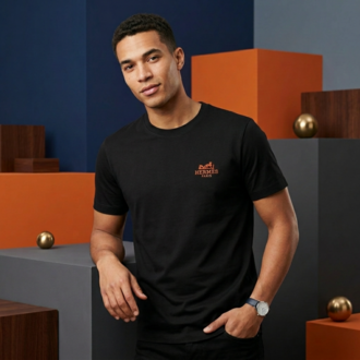 HR Paris Logo Nakışlı Premium T-Shirt