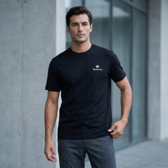 BR Metal Logolu Premium Oysho Kumaş T-Shirt