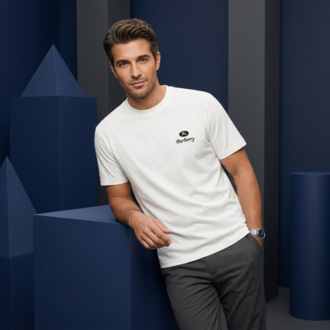 BR Metal Logolu Premium Oysho Kumaş T-Shirt