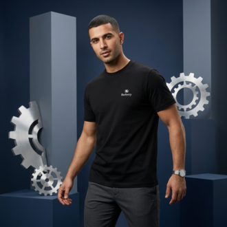 BR Metal Logolu Premium Oysho Kumaş T-Shirt