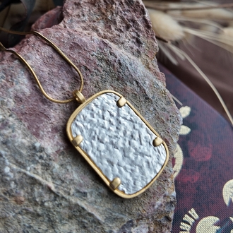 Şaman Kolye Gold Gümüş