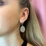 Yaşam Çiçeği Modeli Silver Çelik Halka Küpe