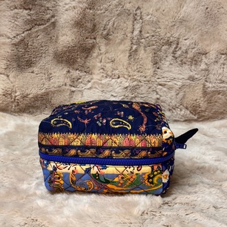 Pomélie Classic Orta Boy – Kapitone Boho Mavi