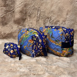 Pomélie Classic Orta Boy – Kapitone Boho Mavi