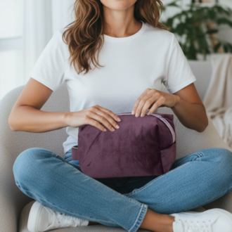Pomélie Classic Büyük Boy – Kadife Mürdüm Sim Detaylı