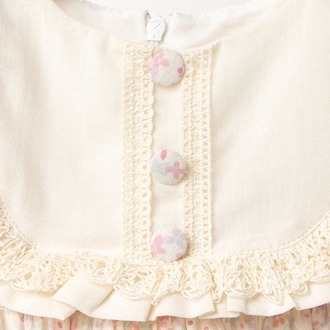 KIZ BEBEK FİSTO DETAYLI PAMUKLU ELBİSE