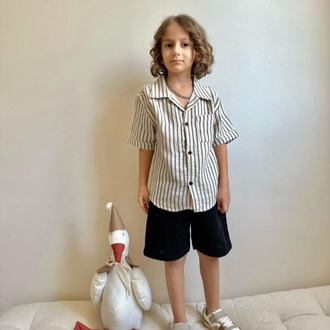 ERKEK ÇOCUK KETEN KUMAŞ 2Lİ TAKIM