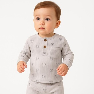 ERKEK BEBEK %100 PAMUKLU ALT - ÜST 2'Lİ TAKIM EŞOFMAN TAKIMI