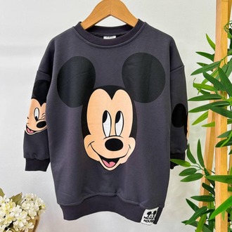 KIZ ÇOCUK SWEAT ELBİSE PAMUKLU KUMAŞ GÜNDELİK