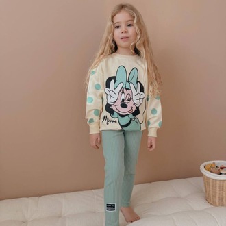KIZ ÇOCUK PAMUKLU 2'Lİ ALT ÜST TAKIM GÜNDELİK TAYTLI TAKIM