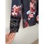 Çiçekli kadife pijama takımı