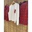Kırmızı ekoseli 5li pijama set