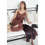 Leopar desen 7li saten set 
