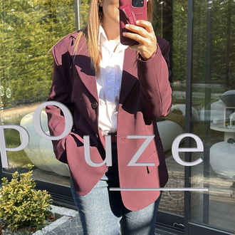 Mürdüm blazer ceket