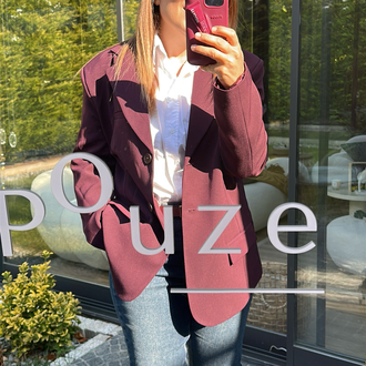 Mürdüm blazer ceket