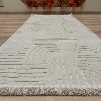 Tokyo Serisi Renkli Kalın Modern Makine Halısı 4 metre kare 