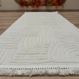 Tokyo Serisi Renkli Kalın Modern Makine Halısı 4 metre kare 