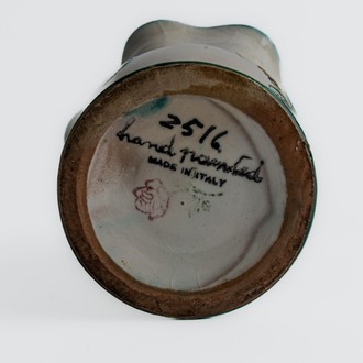 Dekoratif El Boyama Seramik Vazo – İtalya (1960–1970)