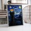 Lord of the Rings Mordor Van Gogh Temalı İllüstrasyon Tasarımı BOYUT:(A3) 30 x 42,0 CM |  