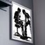 Whiplash Kara Kalem Poster llüstrasyon Tasarımlı Tablo BOYUT:(A3) 30 x 42,0 CM |