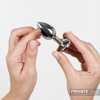 Lüks Anal Plug Ve Tıkaç - Gümüş Metal