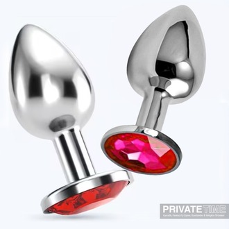Lüks Anal Plug Ve Tıkaç - Gümüş Metal