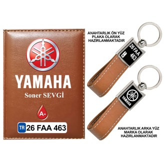 Plakanıza Özel Yamaha Logolu  Ruhsat Kabı ve Anahtarlık 4 Renk Seçeneği Mevcuttur.