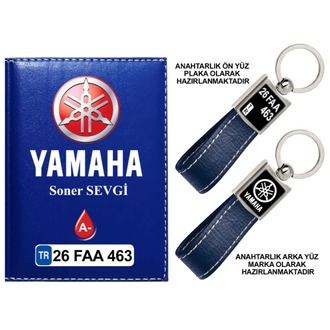 Plakanıza Özel Yamaha Logolu  Ruhsat Kabı ve Anahtarlık 4 Renk Seçeneği Mevcuttur.