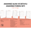 Anamez Alma & Detaylı Anamnez Formu Seti