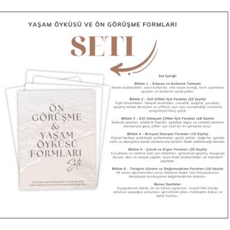 Yaşam Öyküsü & Ön Değerlendirme Formları Seti